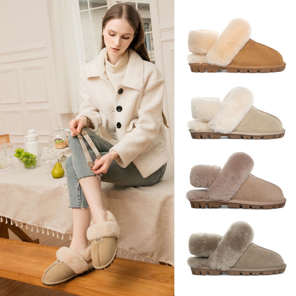 [무료배송] 호주정품 디케이 앤슬리 탈부착 퍼밴딩 어그 슬리퍼 DK UGG DK091F