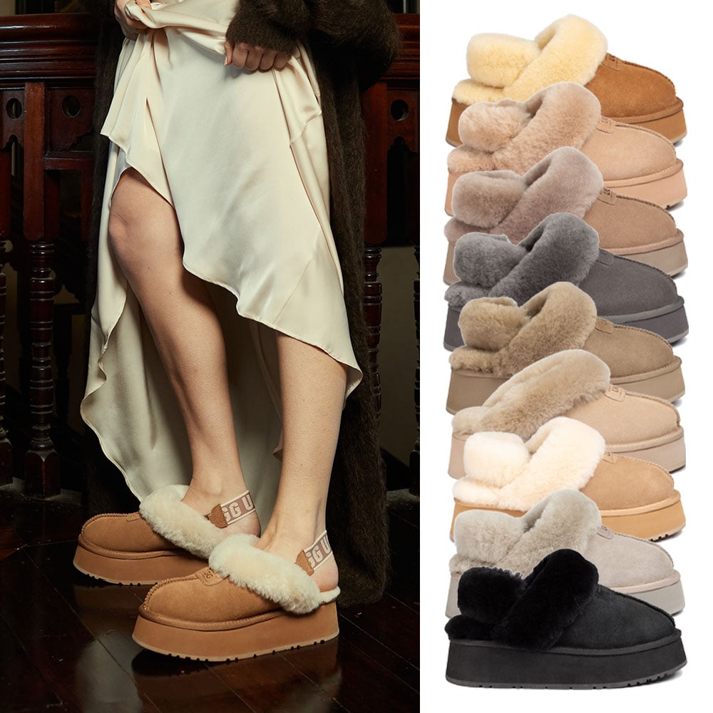 [무료배송] 호주정품 오즈웨어 코케트 플랫폼 탈부착 밴딩 어그 슬리퍼 OZWEAR UGG OB114PD